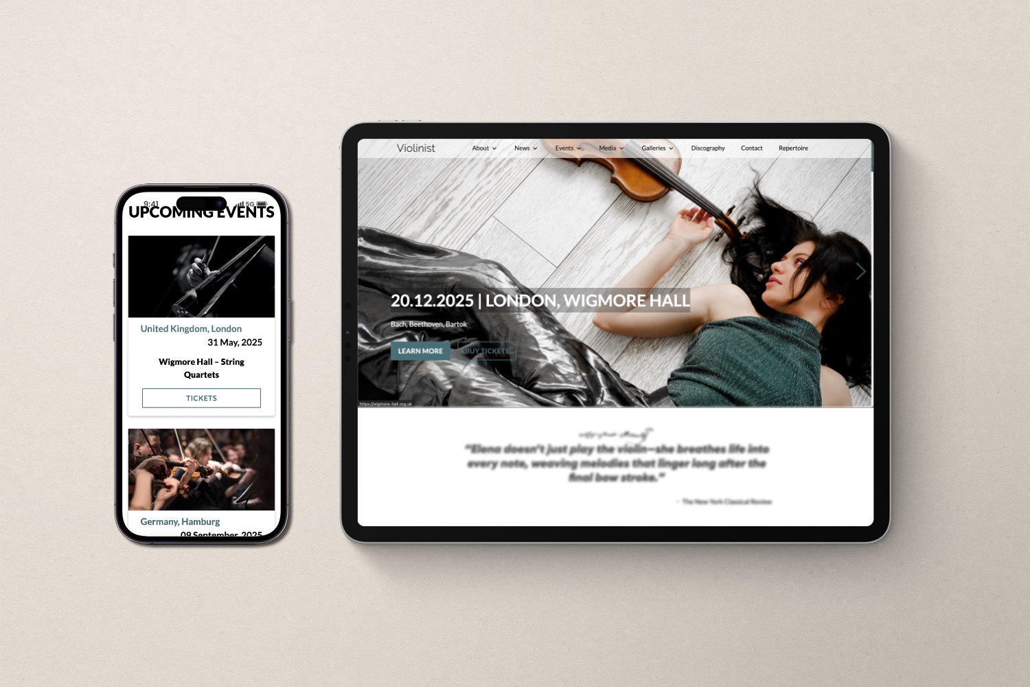 Why Violinists Need a Website in 2025 & How to Get One