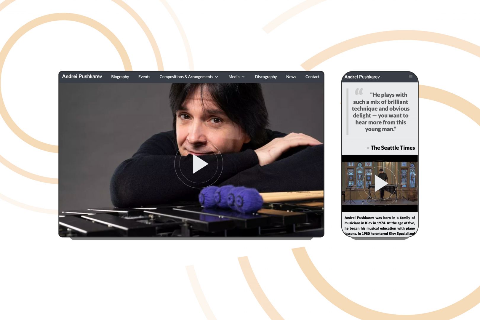 First Website is Live – Andrei Pushkarev