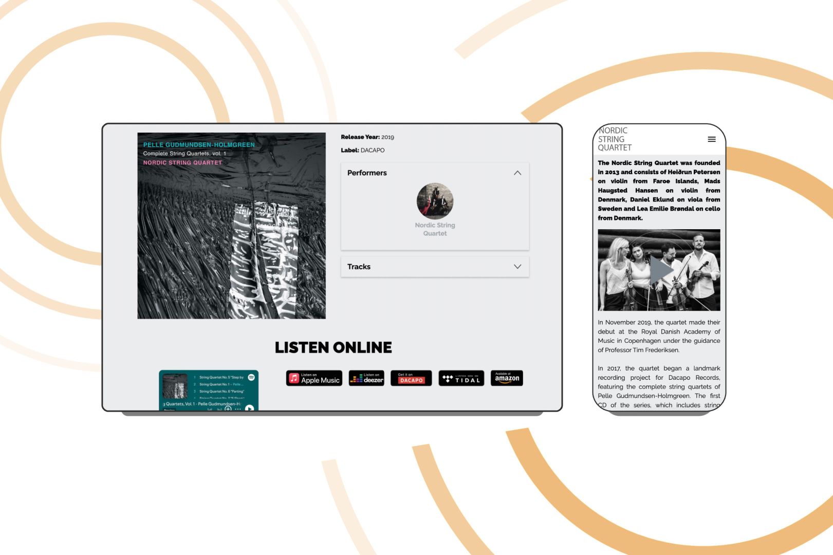 Creating a Professional Website for String Quartet
