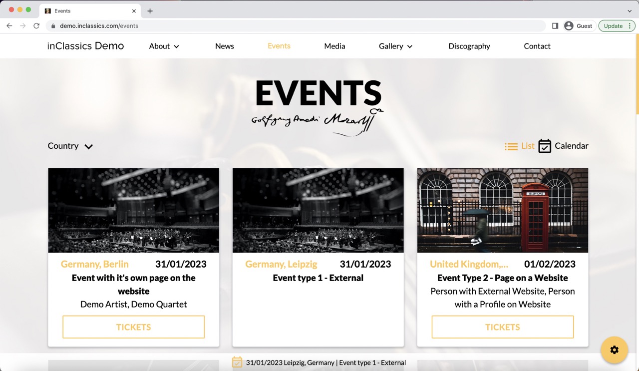 events management