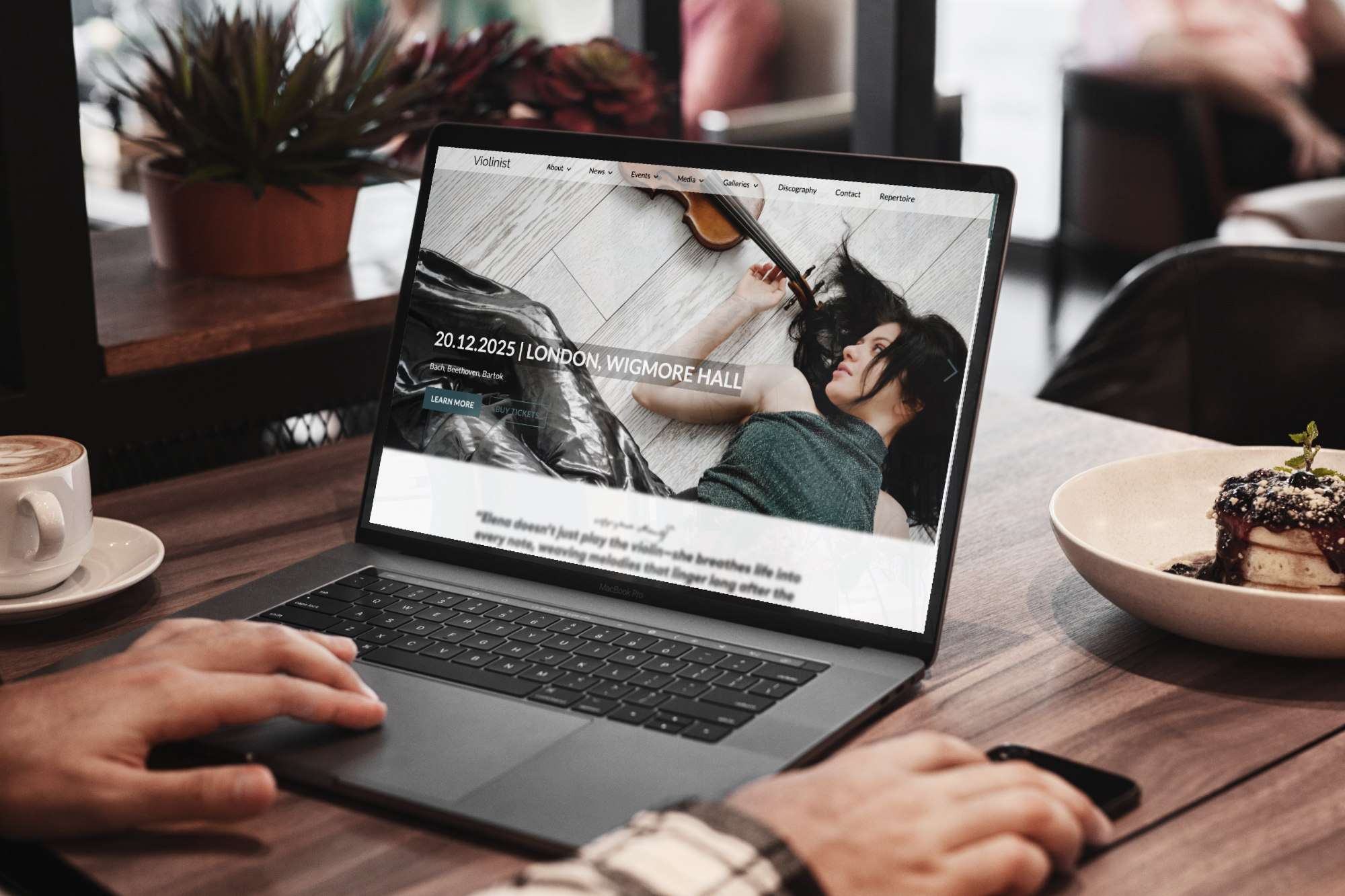 Professional Website Design for Violinists